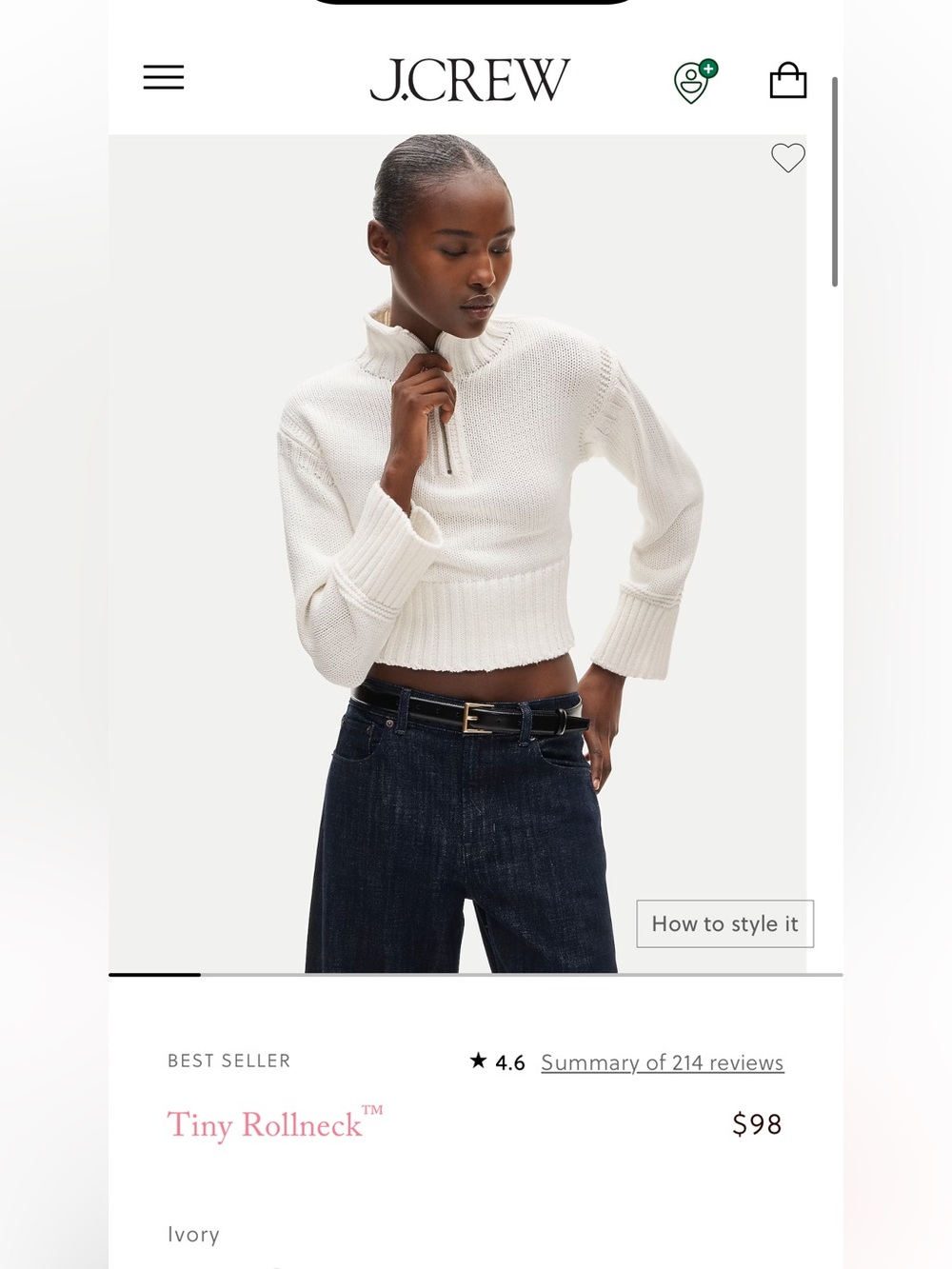 j crew tiny rollneck